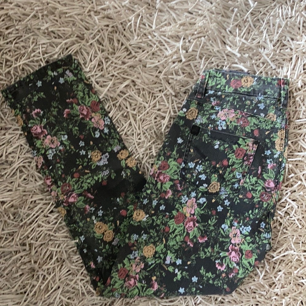 Floral denim